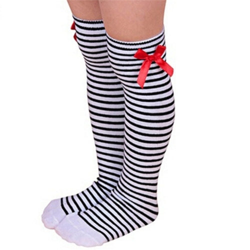 Baby Girls Leg High Barrel Cotton Socks In Bows